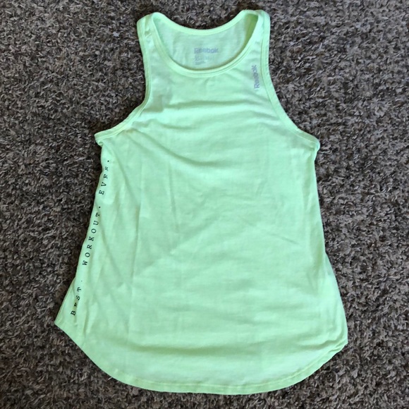 reebok high neck tank top